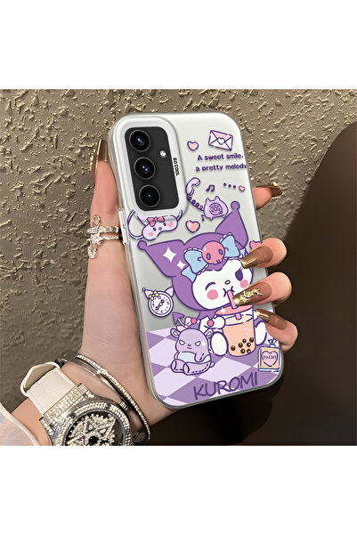 quırkshıeld Samsung Galaxy A54 Uyumlu Sert Akrilik Arka Silikon Kenar Lens Ko...