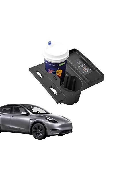 TESLA Model Y Model 3 Orta Konsol Silikon Bardak Telefon Tutucu Kablo Düzenle...