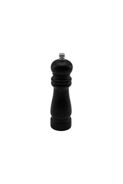 Fırsatkolik Black Wooden Small= Diameter: 4.5cm - Length: 15.5cm Salt - Spice...