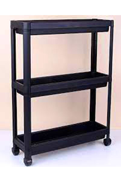 Fırsatkolik Black Multi-Purpose Folding Shelf Unit (5067)