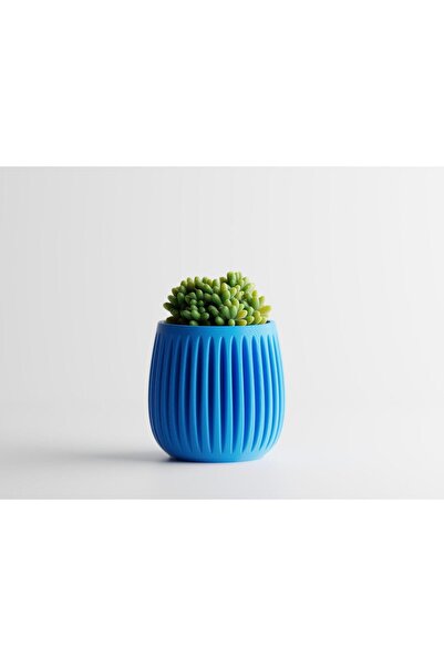 Sani Vase "BIG Column" 142 x142 x H140mm - Cyan