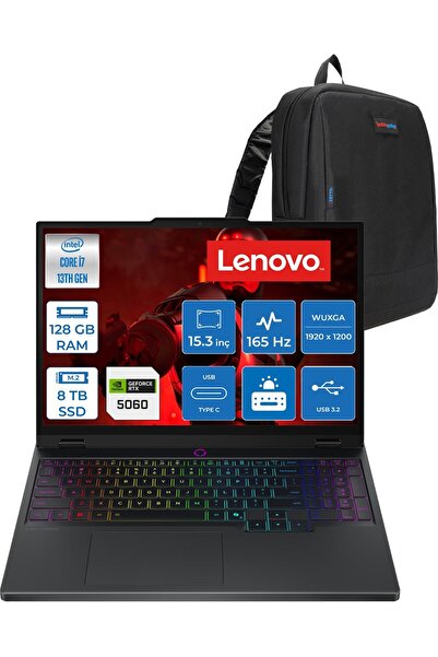 LENOVO Legion 5 I7 13650HX 128GB 8tb SSD 8GB/RTX5060 15.3" IPS 165Hz W11PRO 8...