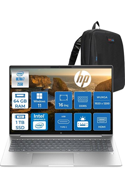 HP Probook 4 G1I Ultra 7 255U Aı 64GB 1tbSSD 16" (1920 x 1200), ,300 Nits WIN...