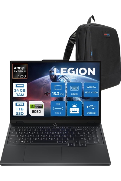 LENOVO Legion 5 Ryzen 7 260 24GB Ddr5 1tb SSD 8GB/RTX5060 15.3" IPS 165Hz W11...