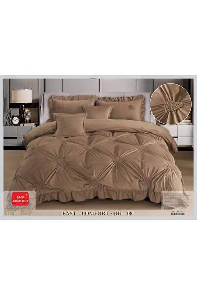 ANATOLIATEKSTILE Premium Bedding Set, Plush Velvet Luxe, 6 Pieces