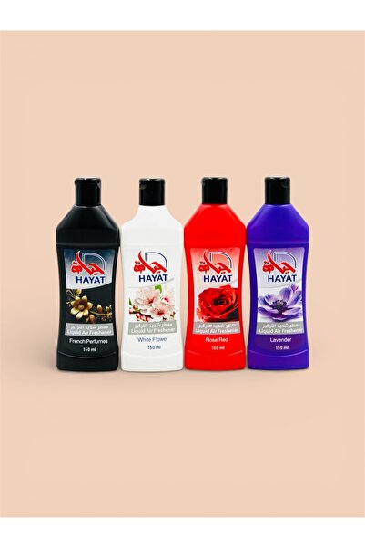Hayat معطر جو سائل، برائحة الورد، مزيل روائح المرحاض، عطر يدوم طويلاً، 150 مل