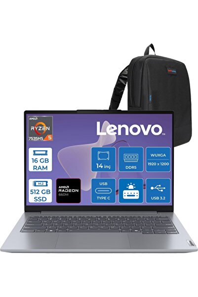 LENOVO Thinkbook 14 G7 Ryzen 5 7535HS 16GB 512GB SSD 14" Wuxga IPS W11HOME 21...