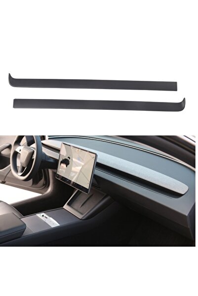 TESLA Juniper Ön Göğüs Dekoratif Kaplama Seti - 2 Parça - Mat Siyah