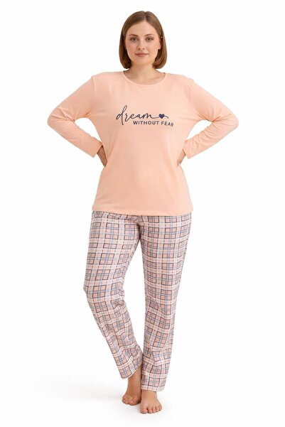 new ats Women's Cotton Pajama Set Large Size Beige