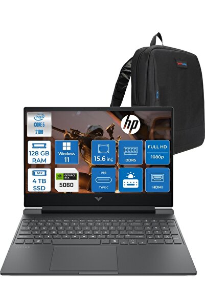 HP Victus 5 210H Aı 128GB 4tbSSD RTX5060/8GB 15.6"fhd (1920 x 1080) WIN11PRO ...