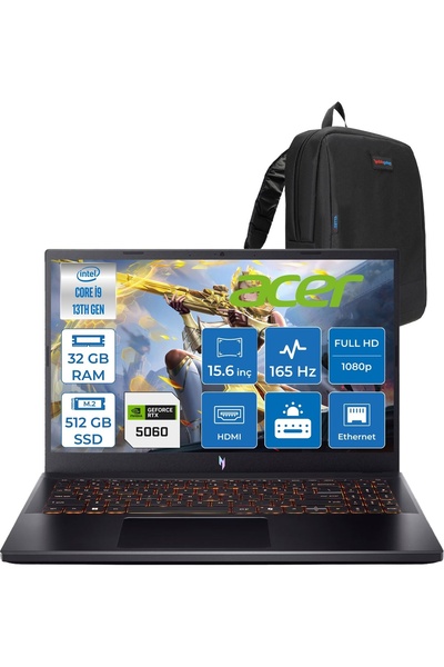 ACER Nitro V15 ANV15-52-91EQ I9 13900H 32GB 512GBSSD RTX5060 8gb FDOS 15,6" N...
