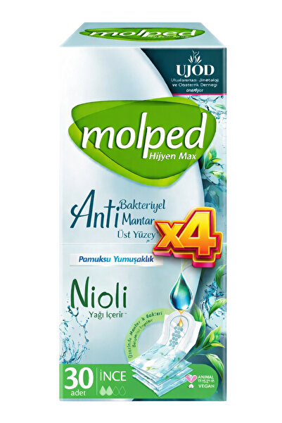 Molped Mantar İnce Günlük Ped Tekli SW 4 Paket 30 Adet