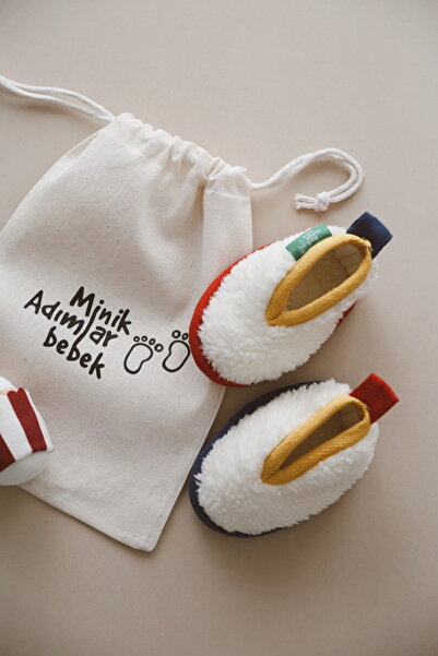 Minik Adımlar Bebek unisex Patik,Yumuşak Taban Bebek Ayakkabısı,Bebek Pandufu