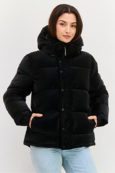Bcbgeneration Women Plain Puffer Jacket, Black