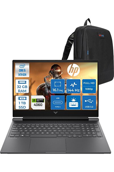 HP Victus 16-R1700NT I5 14450HX 32GB 1tb SSD RTX4060 8gb FDOS 16.1" Fhd 144HZ...