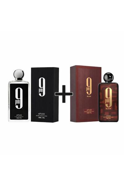 Afnan 9 Pm Edp 100 ml Parfüm ve ELIXIR 2'si Bir Arada
