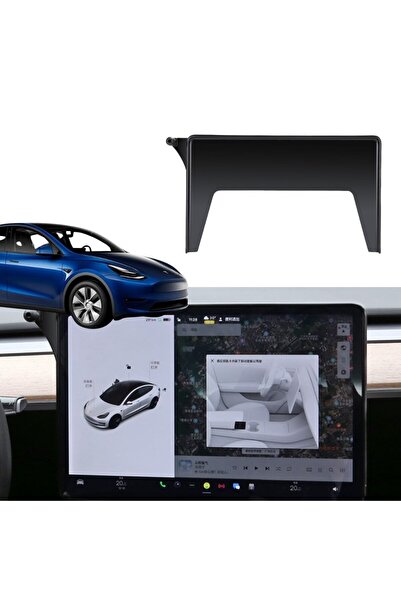 TESLA Model Y / Model 3 Ekran Arkasına Takılan Cep Telefonu Tutucusu - Siyah