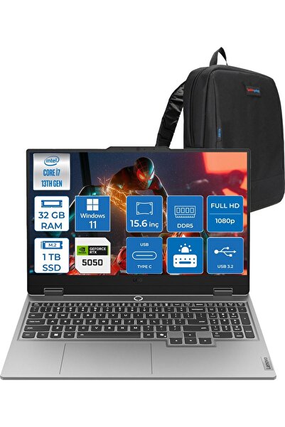 LENOVO Loq 15IRX10 I7-13700HX 32GB 1tbSSD 15.6" 8GB/RTX5050 144Hz WIN11PRO 83...