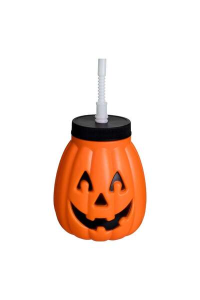 OEM Pahar Petrecere de Halloween Dovleac cu Pai