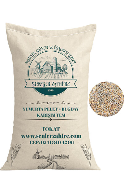 ŞENLER ZAHİRE Yumurta Pelet + Buğday Karışım Yem - 1 kg