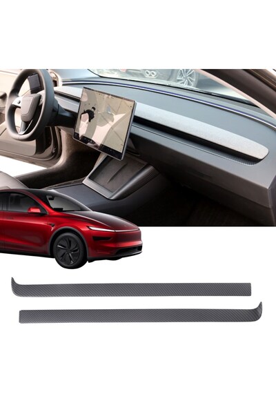 TESLA Juniper Ön Göğüs Dekoratif Karbon Kaplama - Mat Siyah - 2 Parça
