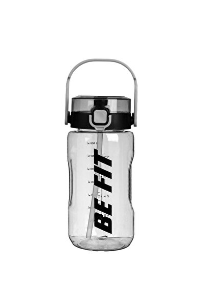 OEM Transparent Plastic Water Bottle with Grey Handle, Spout & Graduation "Be...