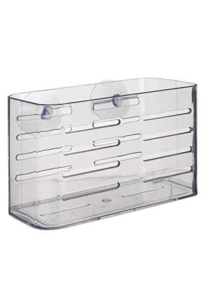 OEM Raft Acrilic Transparent cu Ventuze pentru Baie 18,7x10x12,2cm