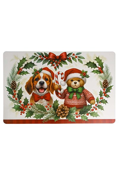 OEM Suport Farfurie de Craciun cu Model Catei Ursuleti 43,5x28,5cm