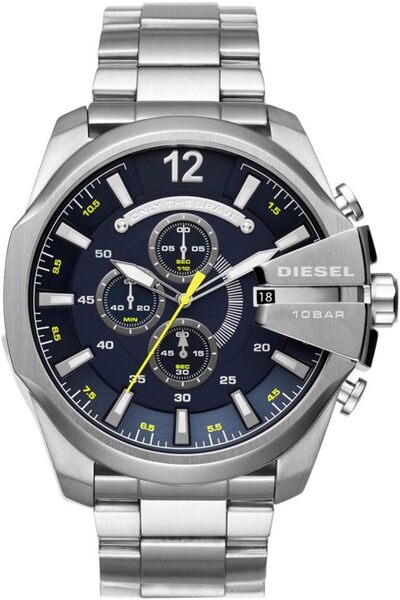 Diesel Men's Mega Chief Quartz Stainless Steel Chronograph Watch