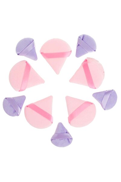 OEM Bureti Machiaj Triunghiulari Roz Lila de 2 Marimi - 10buc
