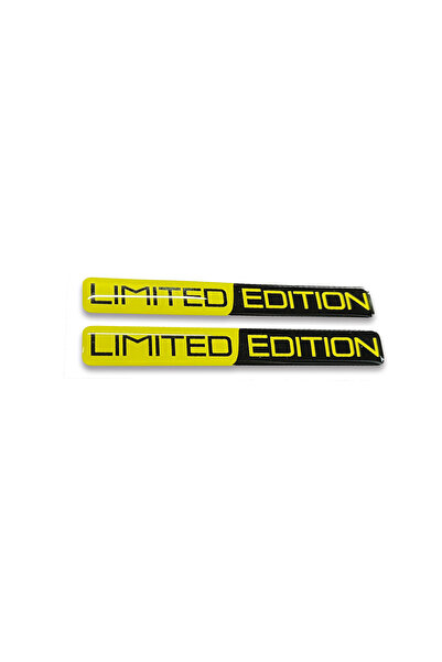 Redline Grafik Limited Edition Sarı Siyah 3D Kabartmalı Sticker 2 Adet Redlin...