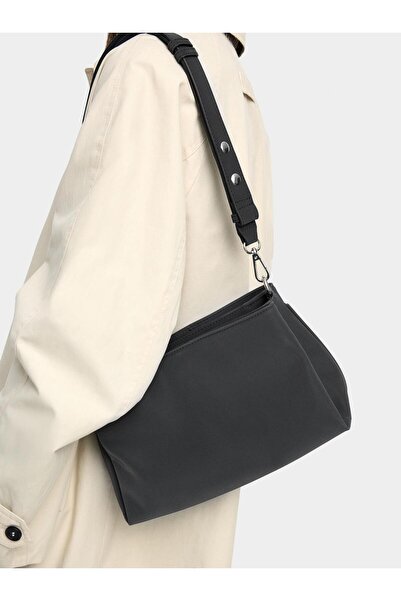 PARFOIS Kadife Dokulu Omuz Çantası