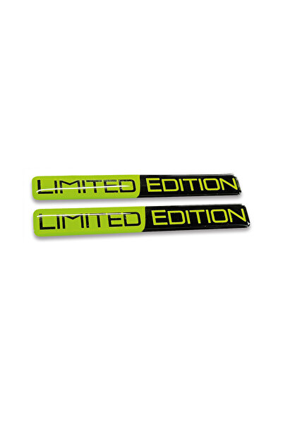 Redline Grafik Limited Edition Yeşil Siyah 3D Kabartmalı Sticker 2 Adet Redli...