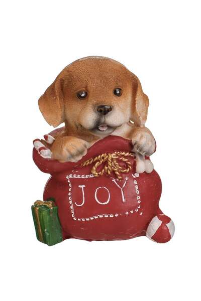 OEM Decoratiune de Craciun Sac cu Catelus 9x7x13cm