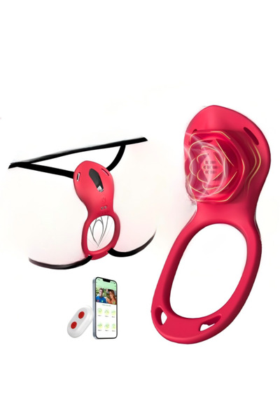 High and luxury جهاز تدليك على شكل وردة، مناسب للأزواج، يُرتدى بدون استخدام ا...