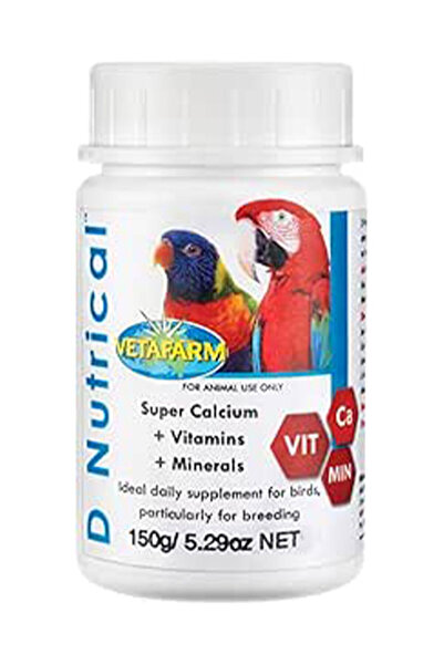 Veta Vetafarm D Nutrical Supplement Powder Calcium Supplement for Birds 150g