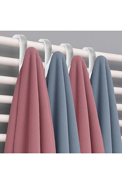 OEM White Radiator Pipe Hooks 9.8x2.4x6cm - 4pcs