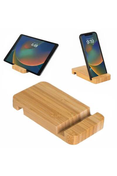 OEM Wooden Mobile Phone and Tablet Holder 7x13cm