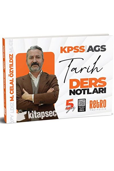 Kapadokya Yayınları 2026 KPSS AGS Genel Kültür Tarih Ders Notları Retro Yayın...