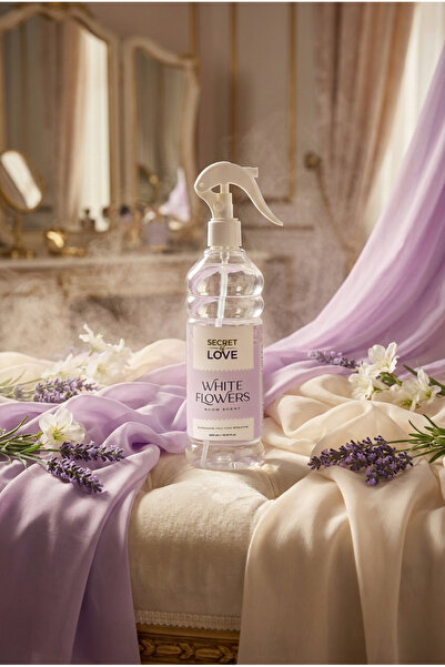 SECRET OF LOVE White Flowers Premium Oda Spreyi 500 ml Ferahlatıcı Beyaz Çiçe...