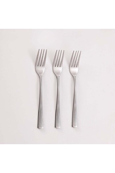 OEM Small Stainless Steel Forks "Linear" 14.5cm - 3pcs
