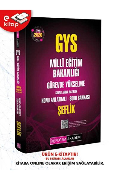 Pegem Akademi Yayıncılık 2026 GYS MEB Görevde Yükselme Sınavlarına Hazırlık K...