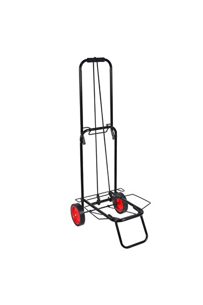 OEM Black Trolley with Cargo Transport Straps 35x45x100cm
