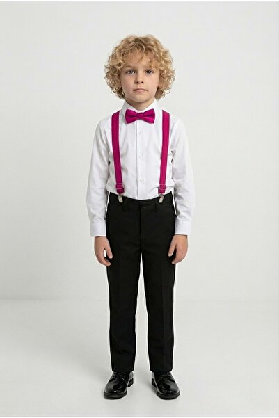 s.t. sebat tekstil طقم ملابس للأولاد لعيد الطفل في 23 أبريل باللون الفوشيا