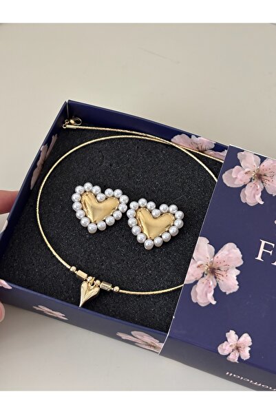 faden official Sevgililer günü hediye kutusu gold 2 adet tak-çıkar düğme ve k...