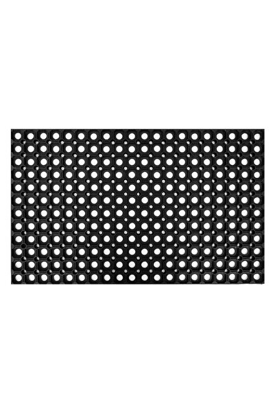 OEM Black Rubber Entrance Mat with Perforated Pattern 80x50cm