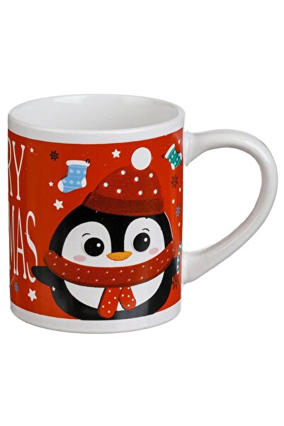 OEM Cana de Craciun Ceramica cu Model Om de Zapada Pinguin 220ml