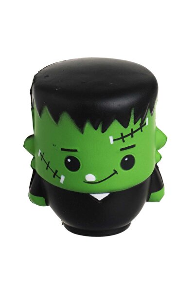 OEM Jucarie Squishy Monstru Verde Negru 6x5x8cm