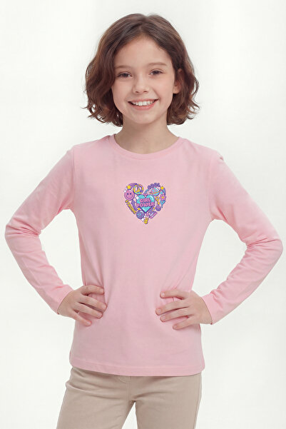 par lingerie pl Tricou pentru fete cu mânecă lungă cu imprimeu B10