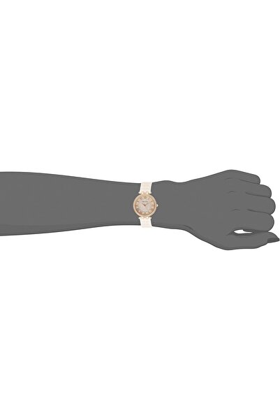 Anne Klein Women's Off White Dial Ceramic Band Watch - aK2130RGLP